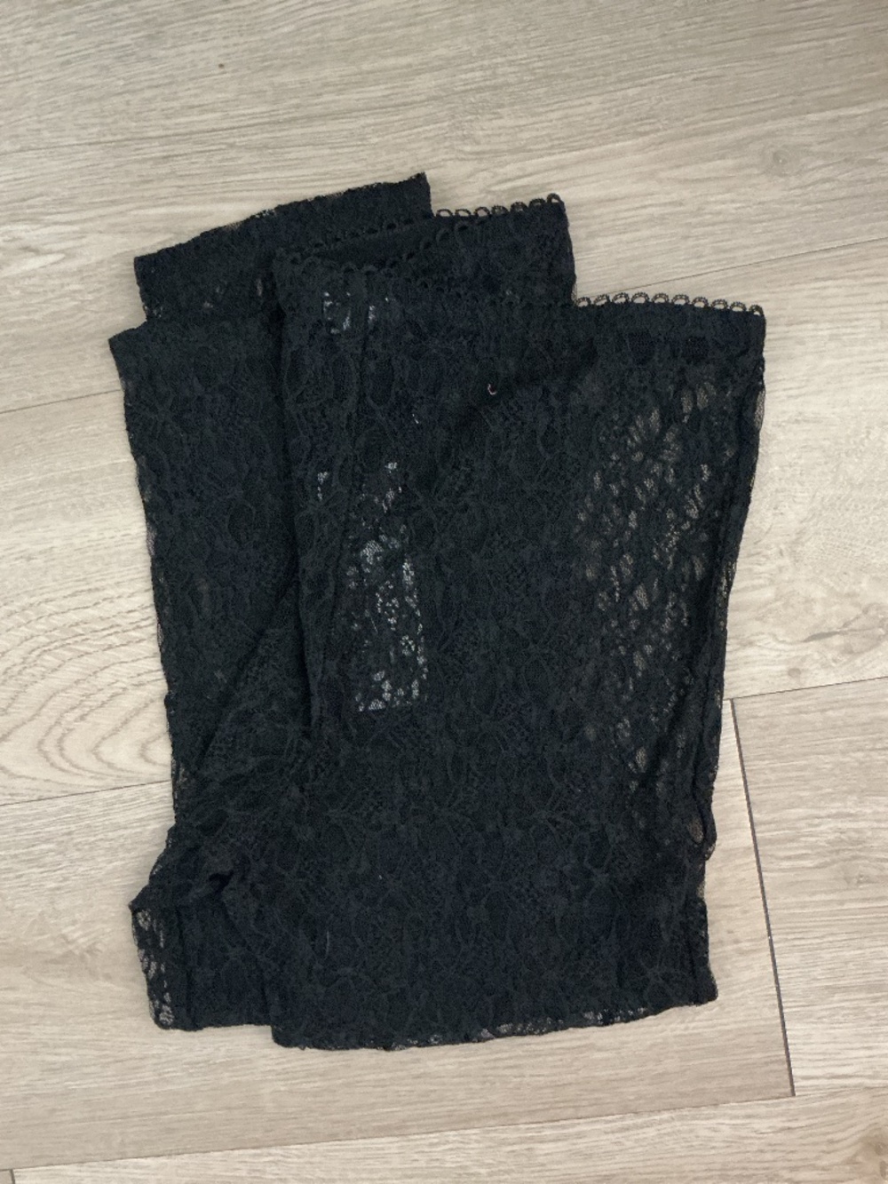 Black Lace Leggings - Elegant Sheer Overlay
